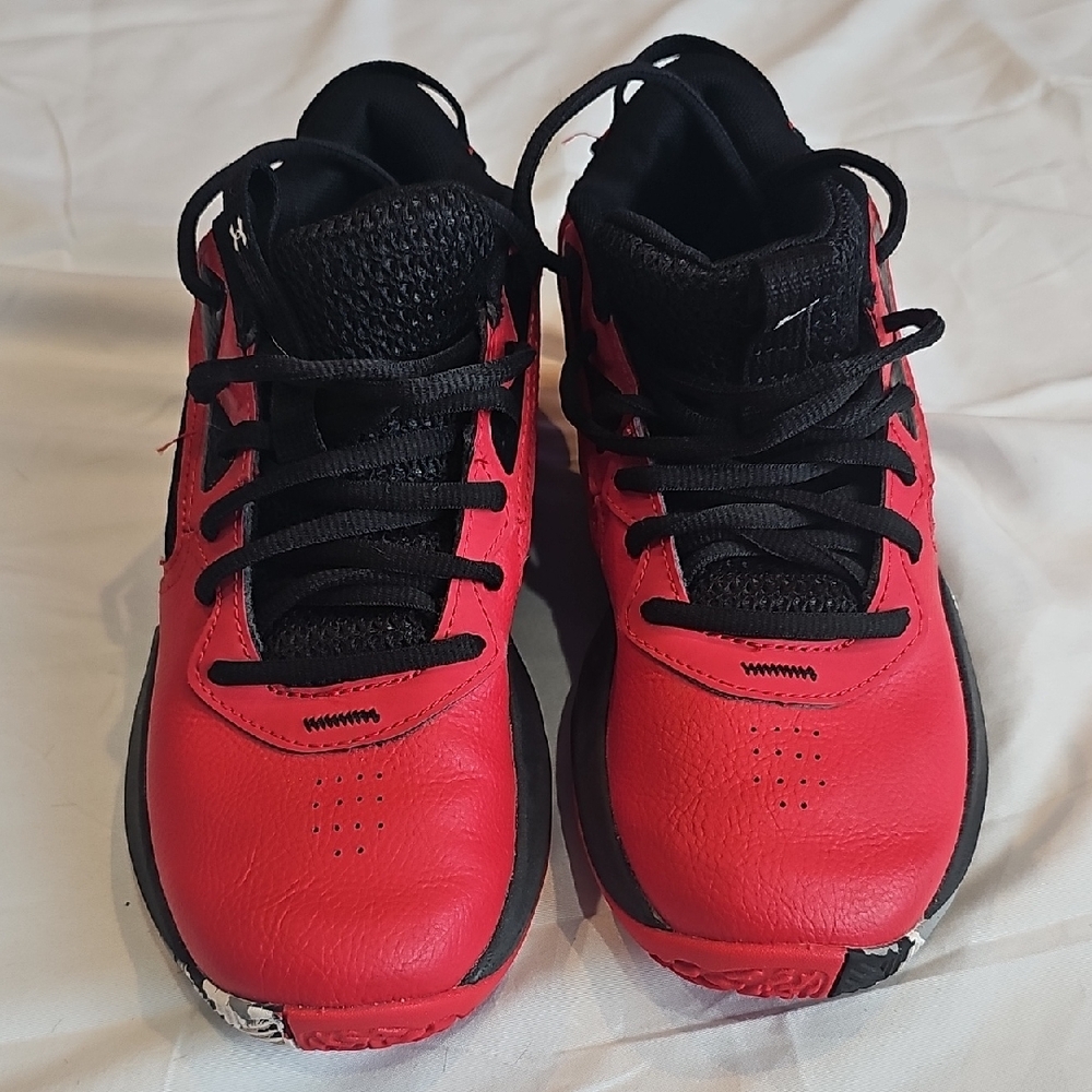 Under Armour Kids Red and Black Sneakers